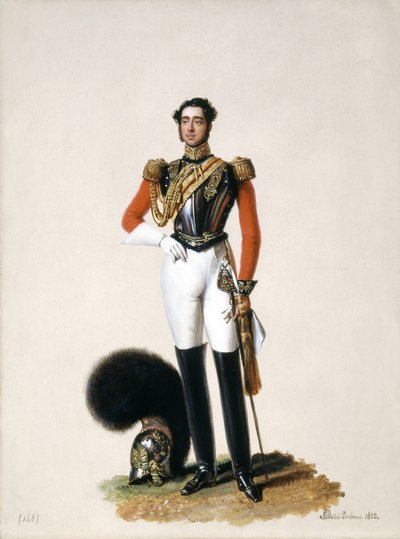 Lieutenant Thomas Myddleton Biddulph (1809-78) 1er Life Guards, 1833 - Alexandre-Jean Dubois Drahonet